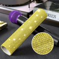 thumbnail image 4 of HAHDAXIA Yellow Rhinestones Microphone Handle Sleeve, Bling Skin Crystal Cover for Microphone Accessories, Rhinestones Mic Handle Cover for Beta58 SM58 Beta87A Wireless Handheld (Mic Not Incl, 4 of 7