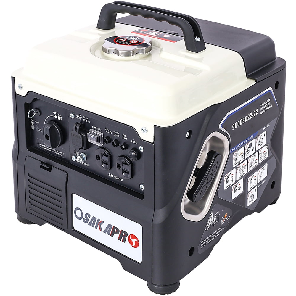Portable 1200W Inverter Generator Ultra Quiet Gas Engine 56cc 4-Stroke EPA Compliant Eco Mode Lightweight for Home Backup & Camping