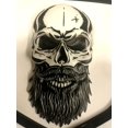thumbnail image 2 of GFDYREE BooBo DR-145+120PSK-W Custom Set Beard Skull Tough Front Grille Rear TAILGATE NAMPLATE BADGE EMBLEM FIT FOR RAM 1500, 2500 AND 3500 2009-2018 (SET), 2 of 3
