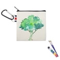 thumbnail image 6 of Aspire 12 Pack Coin Purse with Carabiner, Natural Cotton Canvas Zipper Pouch 4-1/4 x 4-1/4 Inches, 6 of 7