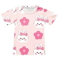 thumbnail image 5 of NAISIBABY Toddler Girls Outfits, Drawstring Shorts Cute Prints T-Shirt Casual Activewear Sets Pink 10-11 T, 5 of 6