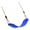 Blue, variant on Outdoor Swing Seat with EVA Soft Board and Braided Rope, Backyard Seat for Patio Balcony Recreation