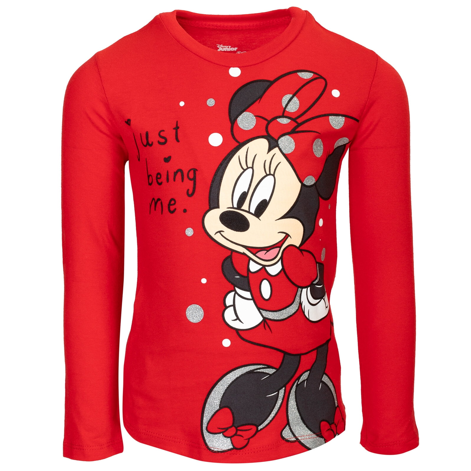 Disney Minnie Mouse Little Girls Pullover Fleece Hoodie T-Shirt and Leggings 3 Piece Outfit Set Infant to Big Kid