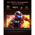 thumbnail image 2 of 15.6" IPS FHD Gaming Laptop, AMD Ryzen 7 8745HS 32GB DDR5 RAM 1TB SSD (8C/16T, up to 4.9GHz) Radeon 780M Graphics Business Computer with 100W Type-C Backlit Keyboard, Fingerprint USB-C 4.0 Blue, 2 of 7