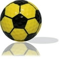 Yellow Soccer Ball Golf Balls 3 Pack by GBM Golf