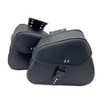 thumbnail image 4 of Bolsa genérica para sillín de motocicleta Colamx 2 piezas de cuero PU negro impermeable, 4 of 8