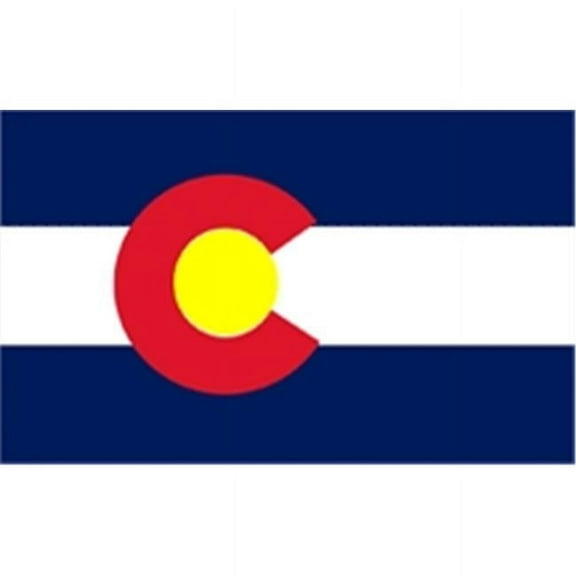 Annin Flagmakers 140680 5 ft. X 8 ft. Nyl-Glo Colorado Flag