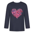 thumbnail image 4 of Nmnitkp Mens Shirts New Design Valentine's Day Love Print Men's Loose Fit Athletic 3/4 Sleeve T-Shirts Lightweight Quick Dry Short Tshirts Crew Neck Outdoor Workout Tops(Plus Size & Regular), 4 of 5
