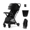 thumbnail image 1 of Momcozy ClickGo Lightweight Stroller, Compact Travel Stroller for Airplane with One-Click Fold, Baby Stroller and Toddler Stroller with Large Canopy for Kids from 0 Months, Extendable UPF50+ Canopy, 1 of 9