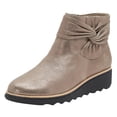 thumbnail image 2 of Botas de moda para mujer Botas cortas de talla grande con lazo y cremallera lateral Wmkox8yii sa2330, 2 of 4