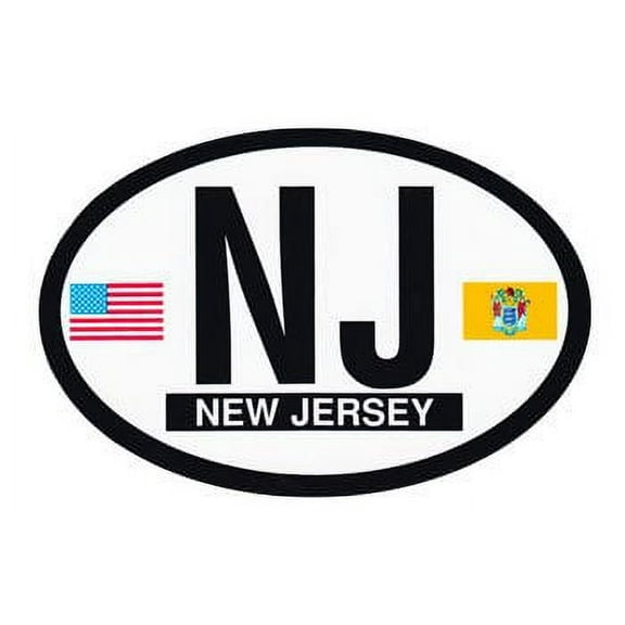 New Jersey Oval Decal