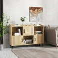 thumbnail image 2 of Costway 47" Wide Storage Cabinet Home Large Bookcase with 3 Door Cabinets & Open Shelves, 2 of 10