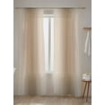 thumbnail image 5 of Sheer Curtains 2 Panels Set, Brown Gradient Abstract Modern Ombre Color Window Sheer Curtains for Living Room/Bedroom, Light Filtering Rod Pocket Voile Drapes, 52" W x 108" L, 5 of 7