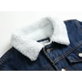 thumbnail image 3 of LZLER Mens Fleece Jean Jacket Winter Lined Sherpa Denim Jacket, 3 of 6