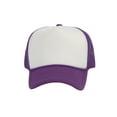 thumbnail image 2 of Top Headwear Men's Blank Rope Trucker Foam Mesh Plain White/Purple, 2 of 2