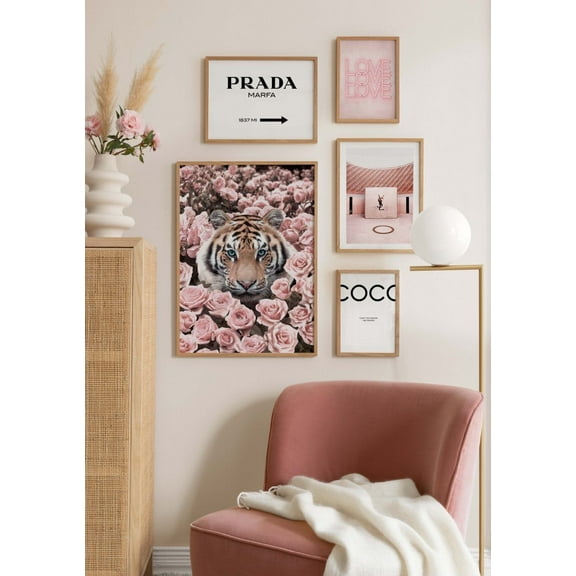 Fashion Poster Pack Wall Art, Modern Wall Decor For Living Room Bedroom, 8x12 UNFRAMED