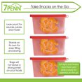 thumbnail image 5 of 7Penn Silicone Food Storage Bag 500mL - 3pk Red 7.75 x 4in Reusable Food Bags, 5 of 7