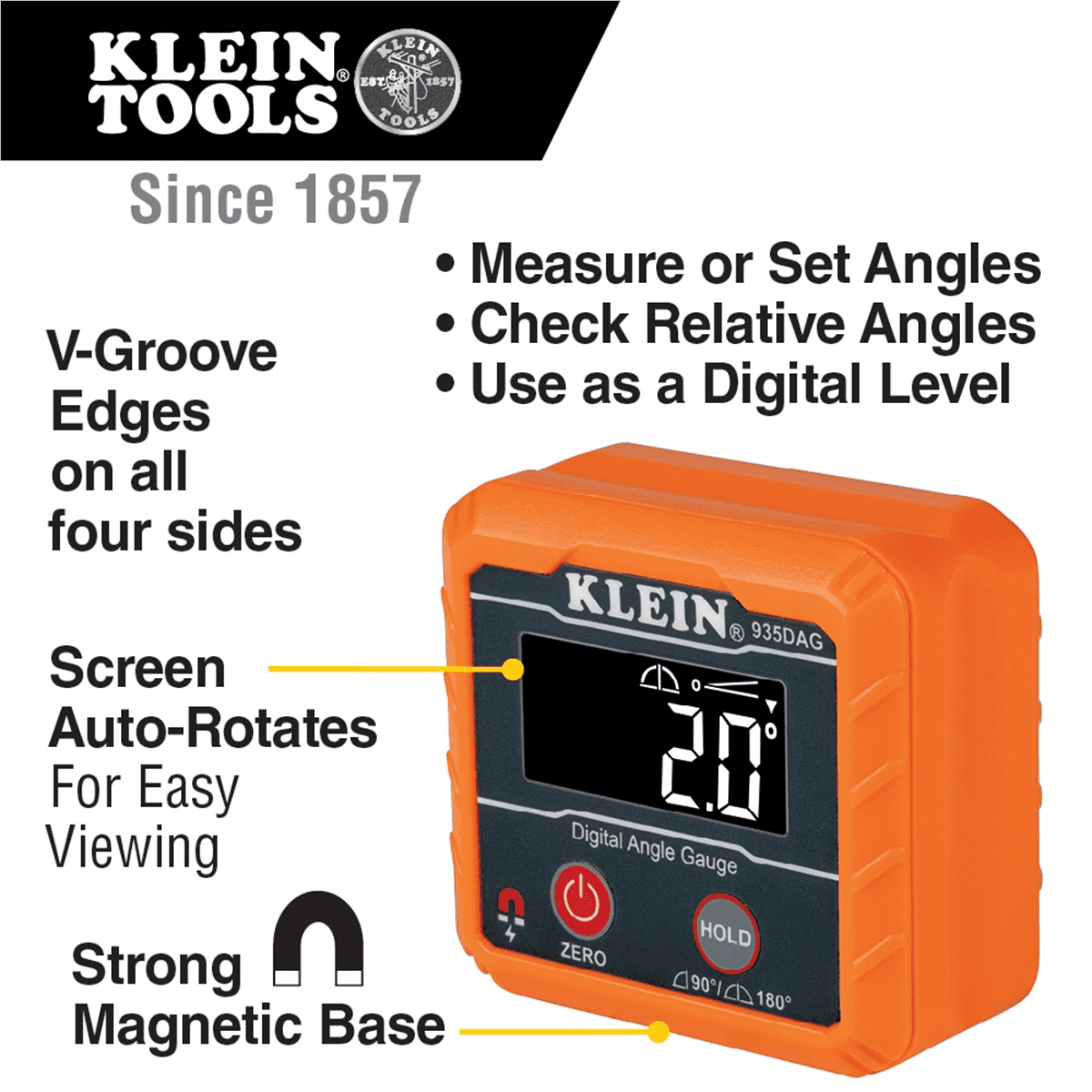 Klein Tools Digital Angle Gauge and Level