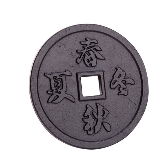 THY COLLECTIBLES Black Cast Iron Trivet Teapot Tetsubin Stand, Chinese Four Season