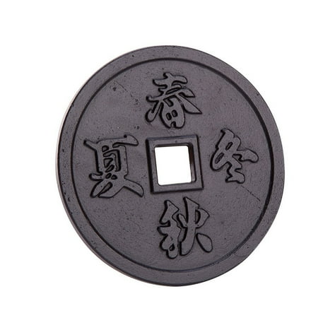 - THY COLLECTIBLES Black Cast Iron Trivet Teapot Tetsubin Stand, Chinese Four Season