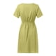 thumbnail image 4 of Puntoco Vestido De Manga Corta Con Cuello En V, Vestido Superior De Cintura Con Botones De Color Sólido Con Cuello En V Para Vacaciones De Verano Para Mujer Amarillo Xxxl, 4 of 5