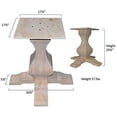 thumbnail image 7 of BingLTD - 54"D x 35"H Butterfly Miller Dining Table (TT5454-FLY / PD-SQ2901-RW-UNF), 7 of 7