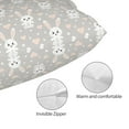thumbnail image 3 of Kdxio Cotton Pillow Cases 16"x24" Pillowcases,Soft and Breathable Bedroom Pillow Cases-Rabbit And Heart, 3 of 8