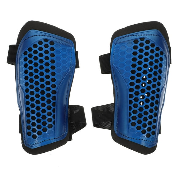 LEORX Soccer Protective Gear Soccer Shin Guards Resin Blue Football Players Sports Pair for Fan Gear