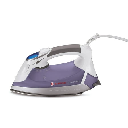 SINGER Expert Finish 1700 Watt Anti-Drip Steam, Electronic Flat Iron with Brushed Stainless Steel Soleplate, (Best Steam Iron South Africa)