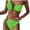 Green, variant on Two Piece Swimsuit for Women Women's Bikini Swimsuits Oversized Swimsuit for Women High Cut Solid Color Blackless Bathing Suits for Women Beach Accessories S