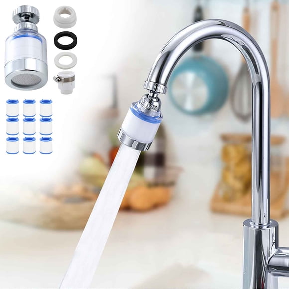 Dispositivo a Prueba de Grifos, Grifo Doméstico, Filtro Purificador de Agua, Extensión Universal Desmontable y Lavable, Boquilla de Refuerzo para Cocina