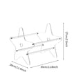 thumbnail image 3 of Clear Acrylic Star Shaped Media Storage Display Rack Holder For Organized DVD Record Shelf, 3 of 5