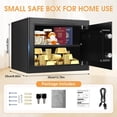 thumbnail image 3 of 1.2 Cub Small Fireproof Waterproof Digital Safe with Programmable Keypad Spare Keys and Removable Shelf Bestseling, 3 of 6