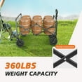 thumbnail image 3 of Large Collapsible Foldable Wagon Cart with 360° Wheels, Heavy Duty Utility Grocery Cart for Shopping Camping Sports, 3 of 6
