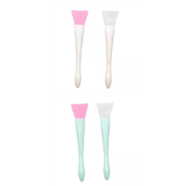 Cepillos Aplicadores Faciales de Silicona de 4 Piezas Flexible, Fácil de Agarrar Sunnimix Cepillos aplicadores faciales
