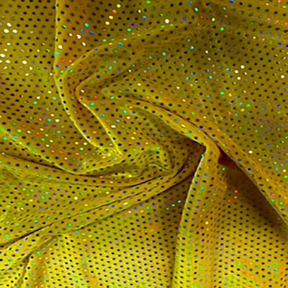 Glued Hologram Sequin Stretch Velvet Fabric | Spandex Palace