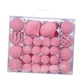 thumbnail image 3 of 48 piezas de adornos navideños colgantes, regalo considerado, adornos para fiestas, decoración para de Navidad para vacaciones Rosa, 3 of 8