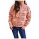 thumbnail image 5 of Puntoco Moda Mujer Casual Irregular Raya Contraste Color Solo Pecho Cuello Recortado Rebeca Suéter Chaqueta Liquidación Puntoco Puntoco-1478, 5 of 6