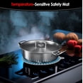 thumbnail image 4 of KitchenRaku 2 Pcs Induction Cooktop Mats, Round Silicone Mat, Cyan, 9.4 IN, 4 of 6