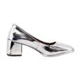 thumbnail image 6 of Aerosoles Alae Women's Heels Silver Mirror Metallic Faux Leather Size 10 M, 6 of 8