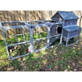 thumbnail image 3 of MEDEHOO Chicken Coop 41ft² Large Outdoor Chicken House with Run Multi-Level Hen House Poultry Cage with Nesting Box,Waterproof Roof, 3 of 15