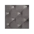 thumbnail image 4 of Glam Mirror Panels 1pc Queen Size Bed Silver Bedroom Panel Bed Gray Tufted Fabric Headboard, 4 of 8