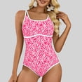 thumbnail image 2 of Levmjia Women's One Piece Swimsuits Floral Printed Surfing Suit Tummy Control Swimwear With Chest Pads For Beach Vacation Surfing Swimming, 2 of 8
