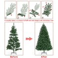 thumbnail image 2 of Yaheetech 6ft Pre-lit Spruce Artificial Christmas Tree with 300 LED Lights, Green, 2 of 8
