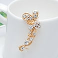 thumbnail image 3 of Anvazise 1Pc Sweet Women Rhinestone Inlaid Butterfly Right Ear Cuff Stud Earrings Jewelry Golden Ear Stud, 3 of 13