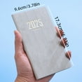 thumbnail image 3 of A6 Size Paper Planner - Schedule Journal Notebook for Men Women, No Ink Bleeding Faux Leather Cover Notebook for Work School Travel, 3 of 8