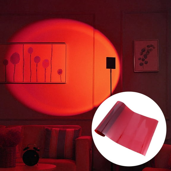 SEWOART Color Film Overlay Correction Light Filter Red Pet 1Set