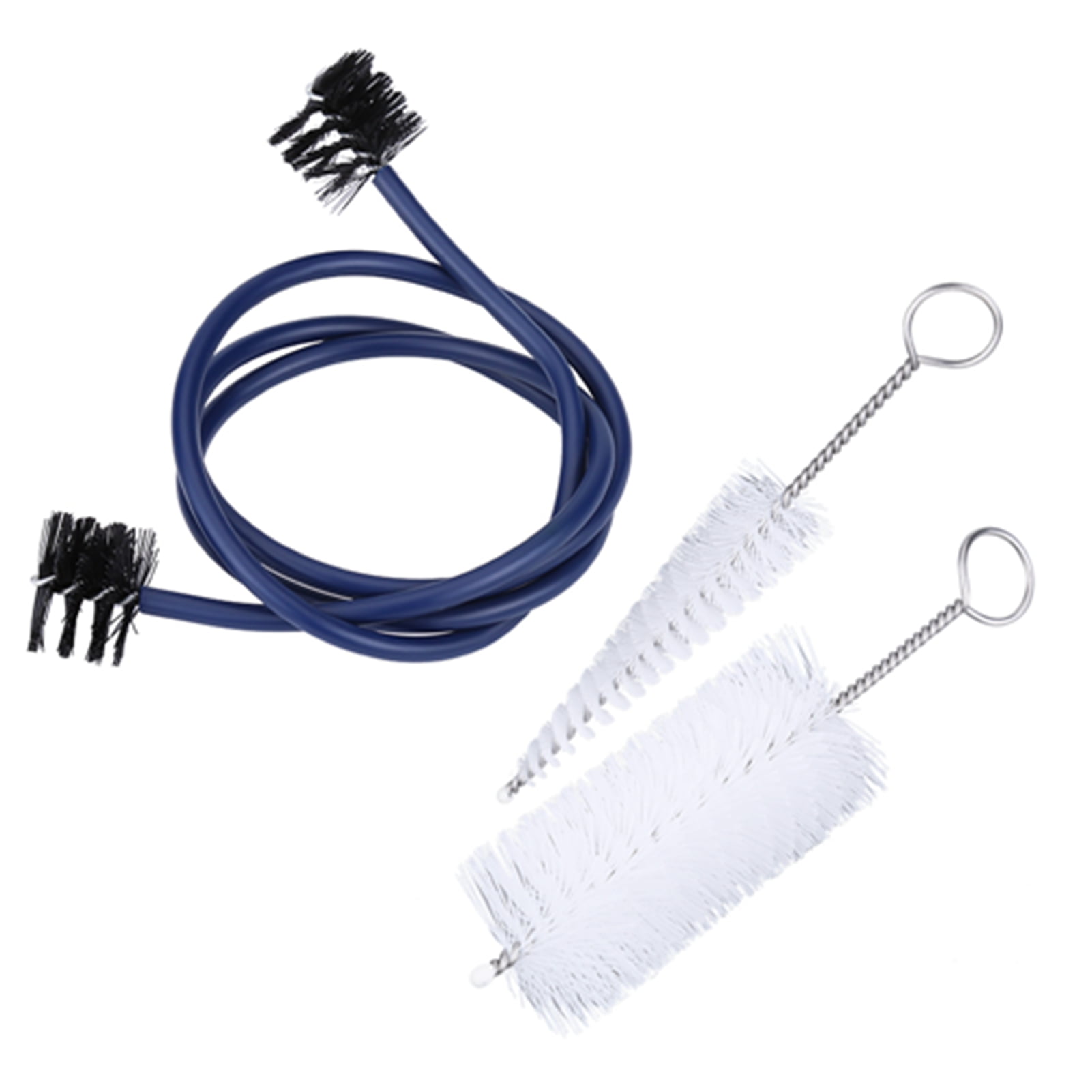 Kit Nettoyage Trombone Trompette - 3 Brosses Plastique Et Métal Pour Embouchure Et Tubes - Entretien Instrument Musique