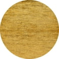 thumbnail image 1 of Ahgly Company Indoor Round Abstract Orange Abstract Area Rugs, 4' Round, 1 of 6