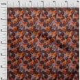 thumbnail image 3 of oneOone Georgette Viscose Orange Fabric Tropical Sewing Material Print Fabric By The Yard 42 Inch Wide, 3 of 4